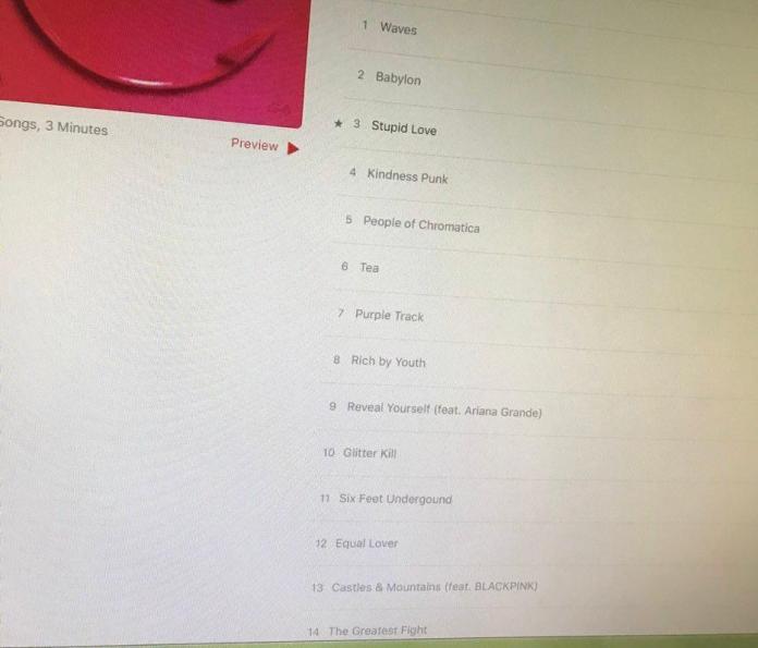 200303 Leaked tracklist of Lady Gaga's new album featuring ...