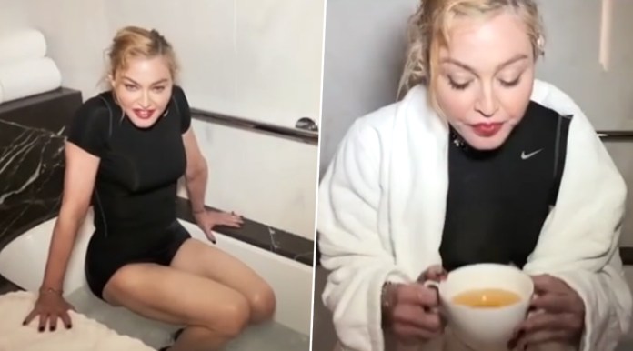 Image result for madonna drink urine gif